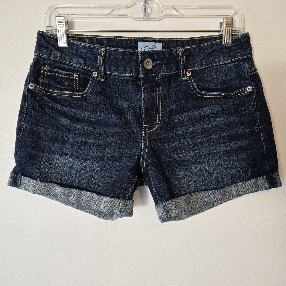Aeropostale Cuffed Blue Denim Jean Shorts Size 5/6